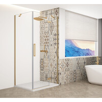 Gelco TRINITY GOLD MATT obdélníkový sprchový kout 1000x1200mm, čiré sklo, pravé GT5612-10CR-G