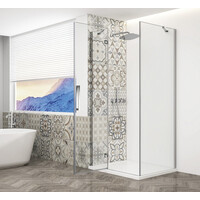 Gelco TRINITY CHROME obdélníkový sprchový kout 1100x1200mm, čiré sklo, levé GT5612-11CL-CH