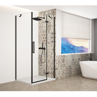 Gelco TRINITY BLACK obdélníkový sprchový kout 900x1200mm, čiré sklo, pravé GT5612-90CR-B