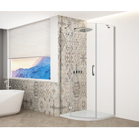 Gelco TRINITY CHROME čtvrtkruhový sprchový kout 900x900mm, čiré sklo, levé GT6590CL-CH