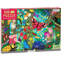 Mudpuppy Puzzle Motýli a hmyz 100 dílků
