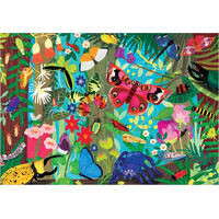 Mudpuppy Puzzle Motýli a hmyz 100 dílků