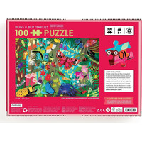 Mudpuppy Puzzle Motýli a hmyz 100 dílků