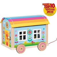 Goki Dřevěný karavan pro panenky