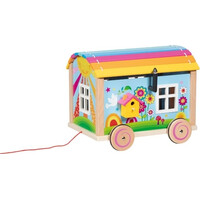 Goki Dřevěný karavan pro panenky