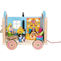 Goki Dřevěný karavan pro panenky