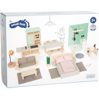 small foot Dřevěná přepravka s mléčnými nápoji