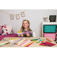 Lena Kreativní kufřík pro malé kutily růžový 800 ks