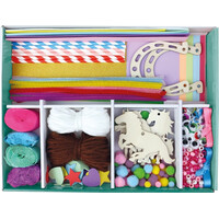 Lena Kreativní kufřík pro malé kutily Koně 400 ks