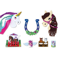 Lena Kreativní kufřík pro malé kutily Koně 400 ks