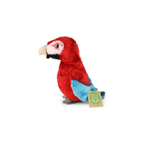 Rappa Plyšový papoušek červený Ara 15 cm ECO-FRIENDLY