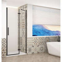 Gelco TRINITY BLACK sprchové dveře do niky 1200mm, čiré sklo, pravé GT1212CR-B