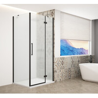 Gelco TRINITY BLACK obdélníkový sprchový kout 1100x1200mm, matné sklo, pravé GT5612-11MR-B