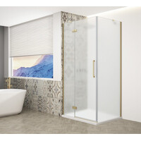 Gelco TRINITY GOLD MATT obdélníkový sprchový kout 1000x1200mm, matné sklo, levé GT5612-10ML-G