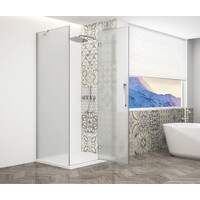 Gelco TRINITY CHROME čtvercový sprchový kout 1000x1000mm, matné sklo, pravé GT5610-10MR-CH