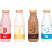 small foot Dřevěná přepravka s mléčnými nápoji