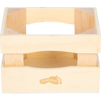 small foot Dřevěná přepravka s mléčnými nápoji