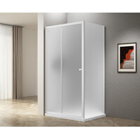 Aqualine UGGA obdélníkový sprchový kout 1200x900mm, sklo Brick, bílá AWS120-02