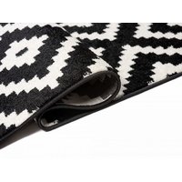 Kusový koberec Maroko - 885 - černo-bílý