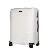 Moderní cestovní kufry VIENNA - bílé