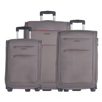 Moderní cestovní kufry CAMERINO - šedé