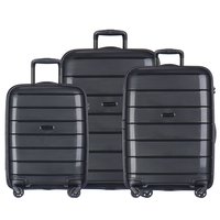Moderní cestovní kufry MADAGASKAR - černé