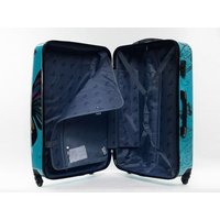Moderní cestovní kufry MOTÝL - modré