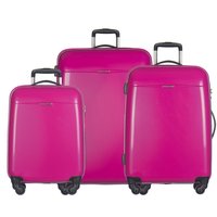 Moderní cestovní kufry VOYAGER - růžové
