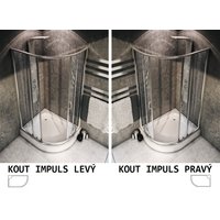 Sprchový kout IMPULS 80x100 cm