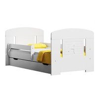 Dětská postel se šuplíky SCHOOL 140x70 cm + matrace