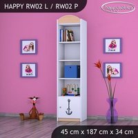 Dětský úložný regál LODIČKA - TYP 2 - VYSOKÝ
