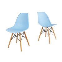 kuchyňská designová židle řady MODELINO - nebesky modrá 4