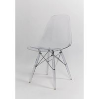 Kuchyňská designová židle MODELINO - ledová čirá 4