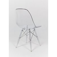 Kuchyňská designová židle MODELINO - ledová čirá 5