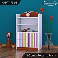 Dětský úložný regál PROUŽKY - TYP 6 - NÍZKÝ