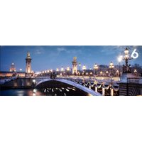 Obraz na plátně PANORAMA NIGHT BRIDGE- vzor 6
