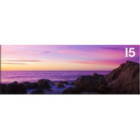 Obraz na plátně PANORAMA PURPLE SEA - vzor 15