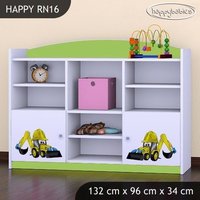 Dětský úložný regál BAGR - TYP 16 - NÍZKÝ