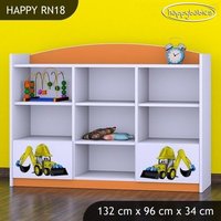 Dětský úložný regál BAGR - TYP 18 - NÍZKÝ