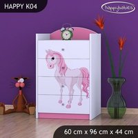 Dětská komoda PRINCEZNA A KONÍK - TYP 4