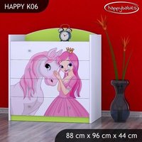 Dětská komoda PRINCEZNA A KONÍK - TYP 6