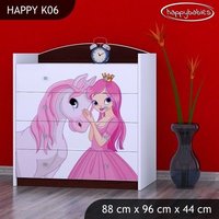 Dětská komoda PRINCEZNA A KONÍK - TYP 6