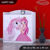 Dětská komoda PRINCEZNA A KONÍK - TYP 6