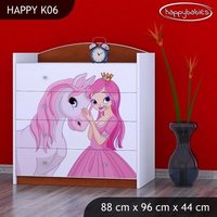 Dětská komoda PRINCEZNA A KONÍK - TYP 6