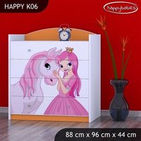 Dětská komoda PRINCEZNA A KONÍK - TYP 6