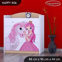 Dětská komoda PRINCEZNA A KONÍK - TYP 6