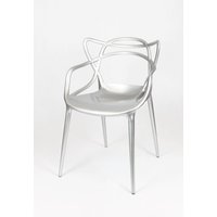 Designová židle ROMA - stříbrná