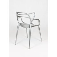 Designová židle ROMA - stříbrná