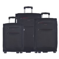 Moderní cestovní kufry CAMERINO - černé