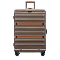 Moderní cestovní kufry OXFORD - hnědé